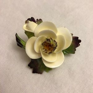 Cara China Staffordshire Brooch